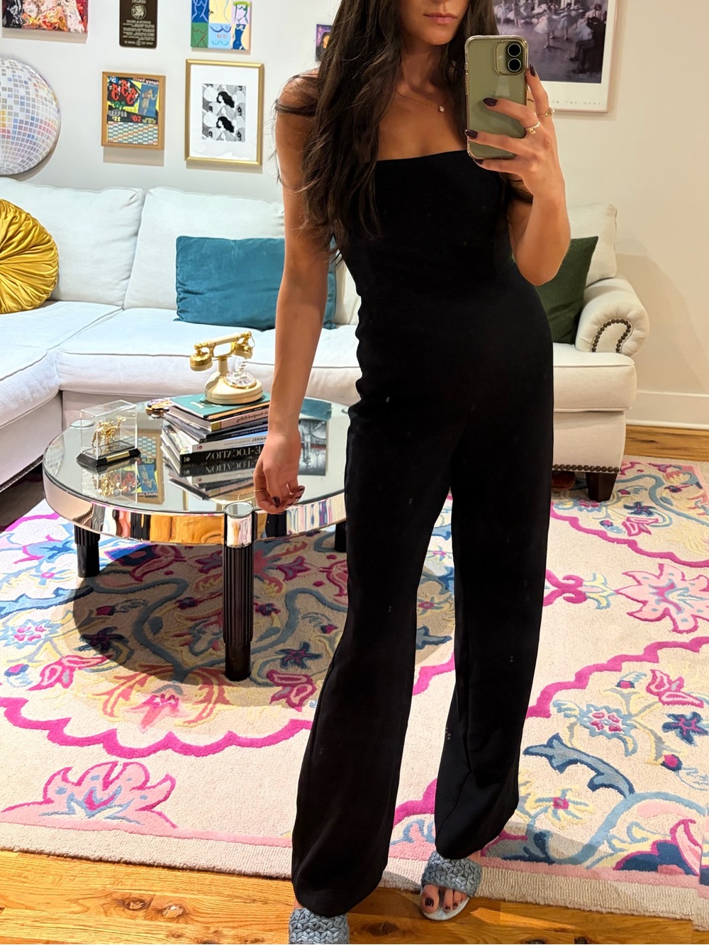 Aritzia Woman's Black Strapless Jumpsuit SZ 6